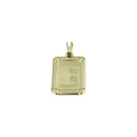 Picture Square pendant with blood group 25x20mm