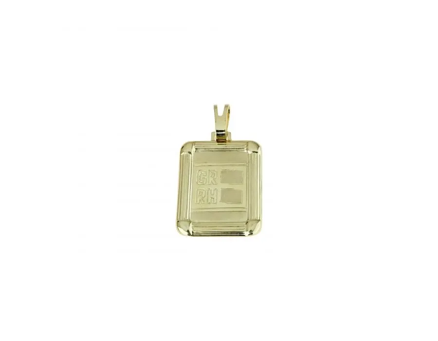 obrazek 1 Kwadratowa zawieszka z grupą krwi 25x20mm