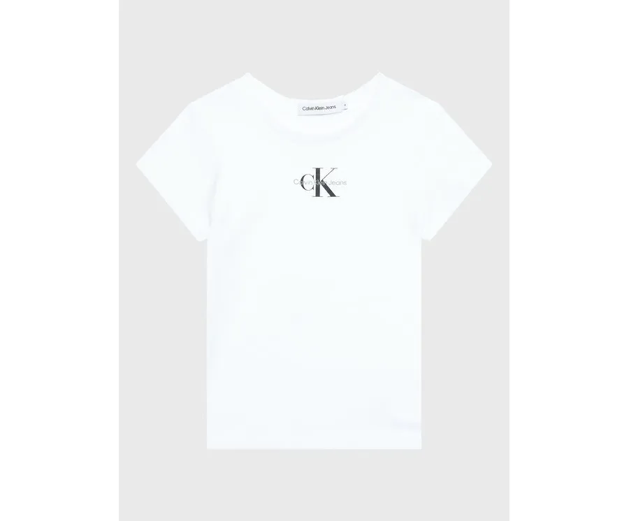 obrazek 1 Calvin Klein Jeans T-Shirt Micro Monogram IG0IG01470 Biały Regular Fit