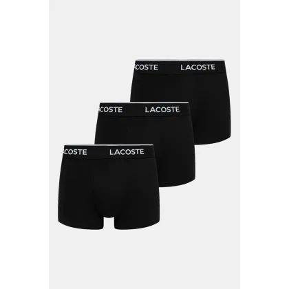 Zdjęcie Lacoste bokserki 3-pack męskie kolor czarny 5H1300