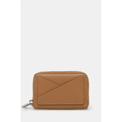 Zdjęcie MM6 Maison Margiela portfel skórzany damski kolor brązowy SA6UI0016.P7183
