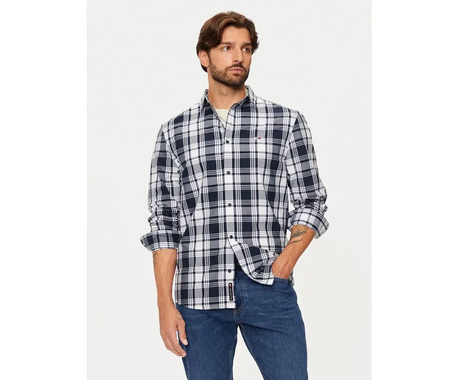 obrazek 1 Tommy Jeans Koszula DM0DM19655 Granatowy Regular Fit