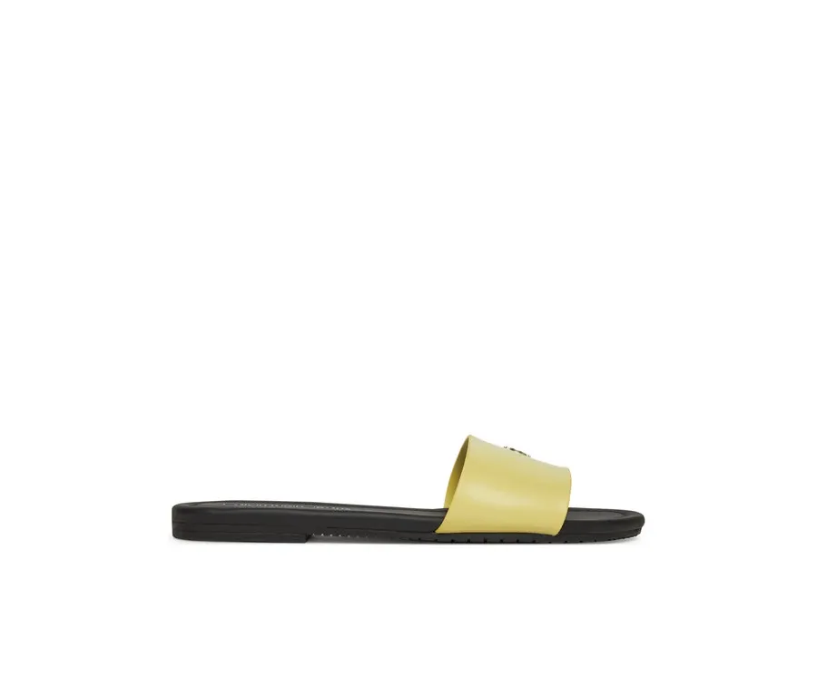 obrazek 1 Calvin Klein Jeans Klapki Flat Sandal Slide Mg YW0YW01697 Żółty