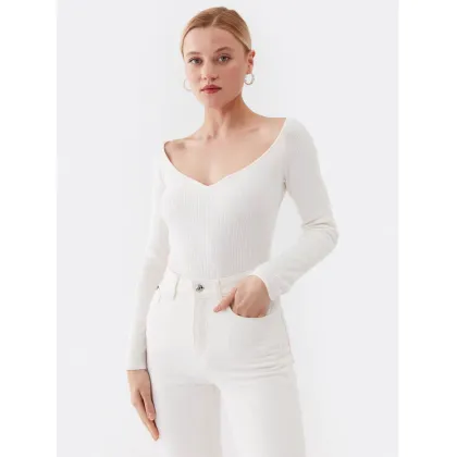 Zdjęcie Guess Sweter W3YR25 Z37J2 Biały Slim Fit