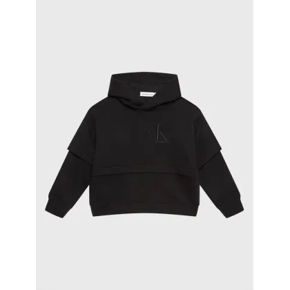 Zdjęcie Calvin Klein Jeans Bluza Monogram IB0IB01523 Czarny Regular Fit
