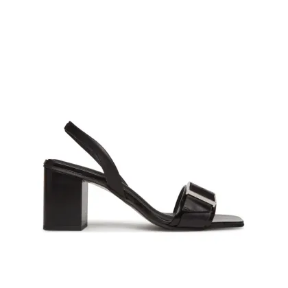 Zdjęcie Calvin Klein Sandały Heel Sandal 70 W/Buckle - Lth HW0HW02456 Czarny