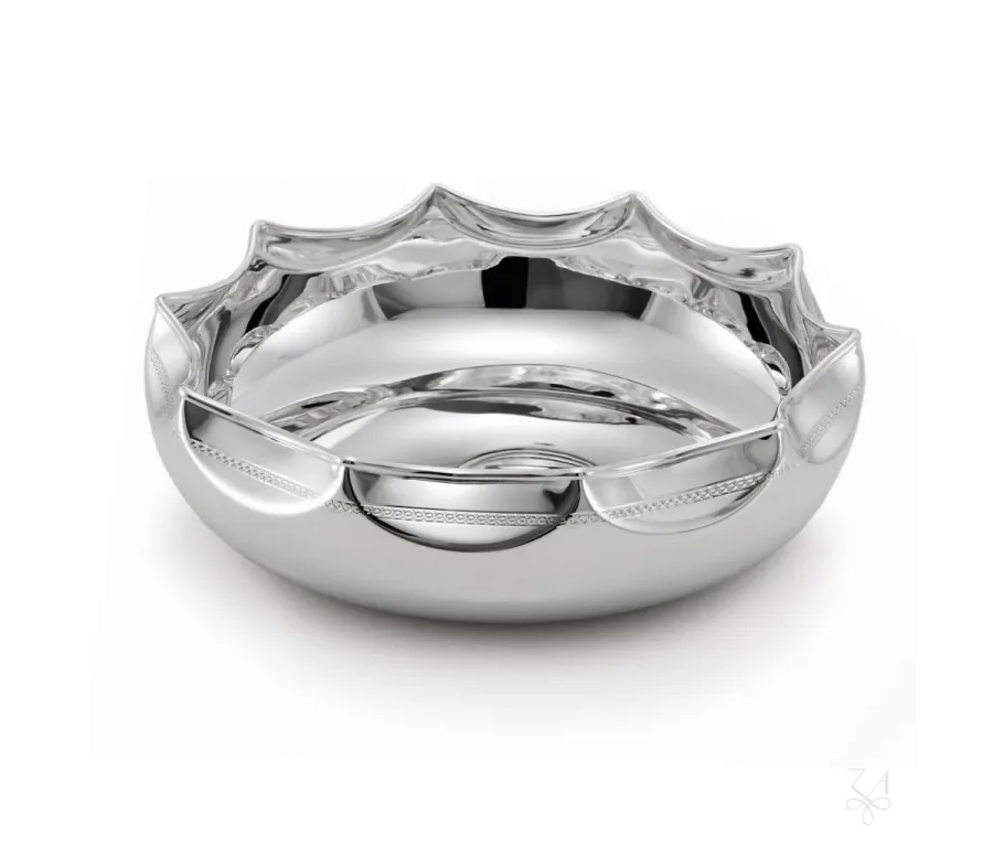 obrazek 1 Wyjątkowa srebrna miska o oryginalnym kształcie - Zaramella Argenti