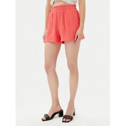 Zdjęcie Vero Moda Szorty materiałowe Natali 10279687 Różowy Baggy Fit