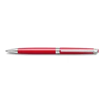 Zdjęcie Zjawiskowy długopis Leman Slim Scarlet Red posrebrzany/rodowany