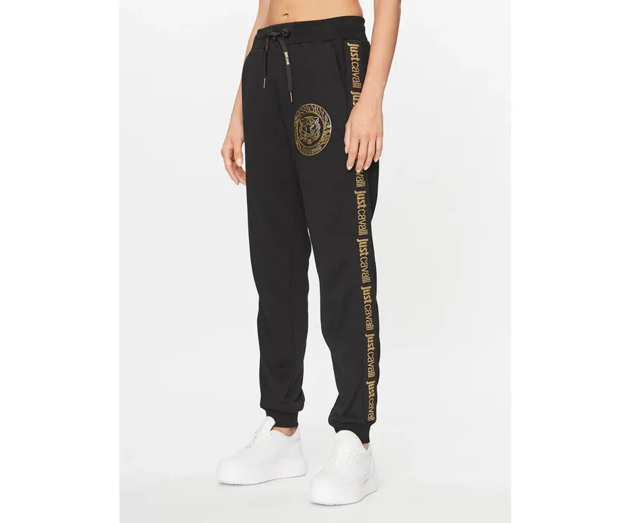 obrazek 1 Just Cavalli Spodnie dresowe 75PAAT01 Czarny Regular Fit