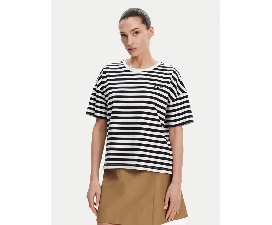 obrazek 1 Barbour T-Shirt Adria LML0893NY73 Granatowy Relaxed Fit