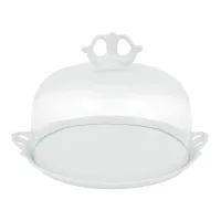 Zdjęcie Porcelanowy talerz do ciasta z pokrywką z wyjątkowej kolekcji Boleira – Vista Alegre