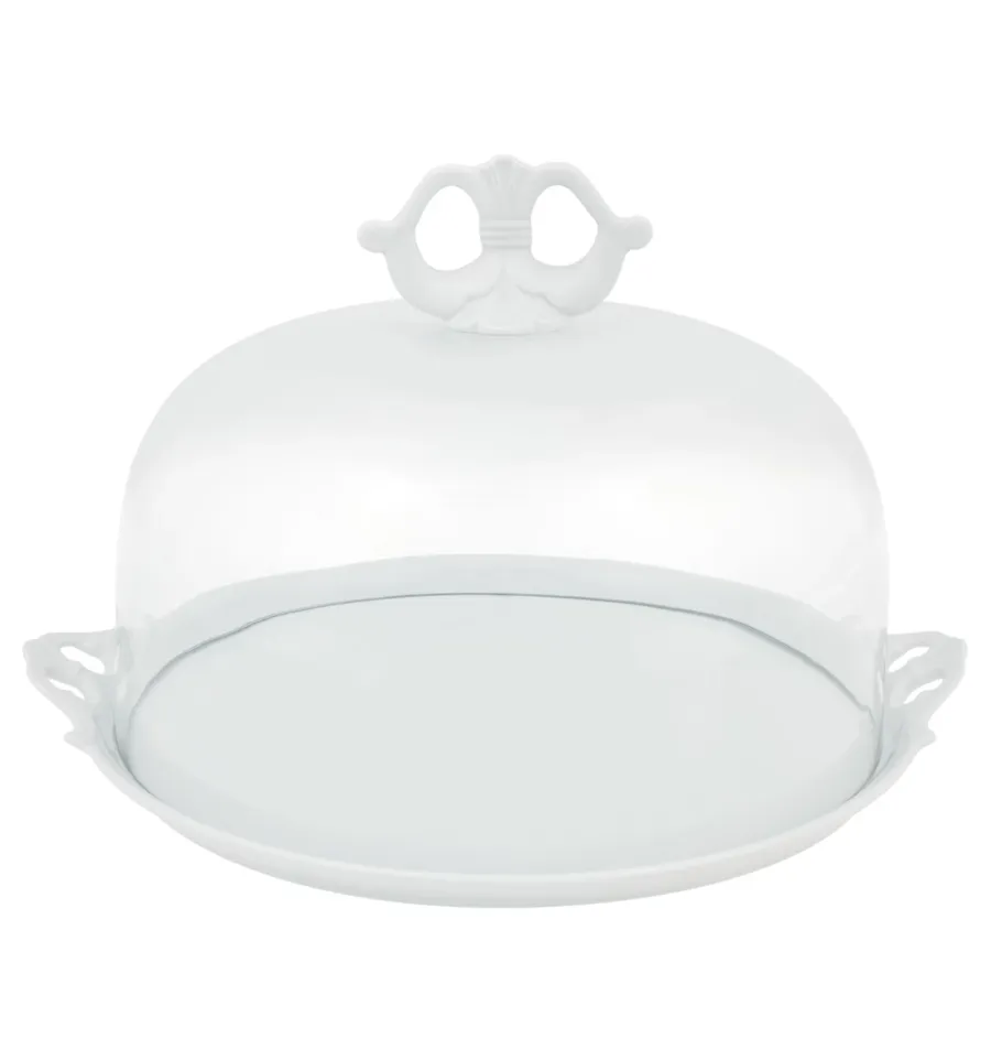 obrazek 1 Porcelanowy talerz do ciasta z pokrywką z wyjątkowej kolekcji Boleira – Vista Alegre