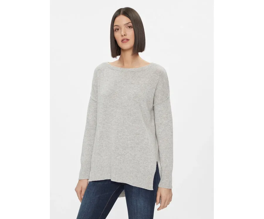 obrazek 1 Kontatto Sweter 3M1083N Szary Regular Fit