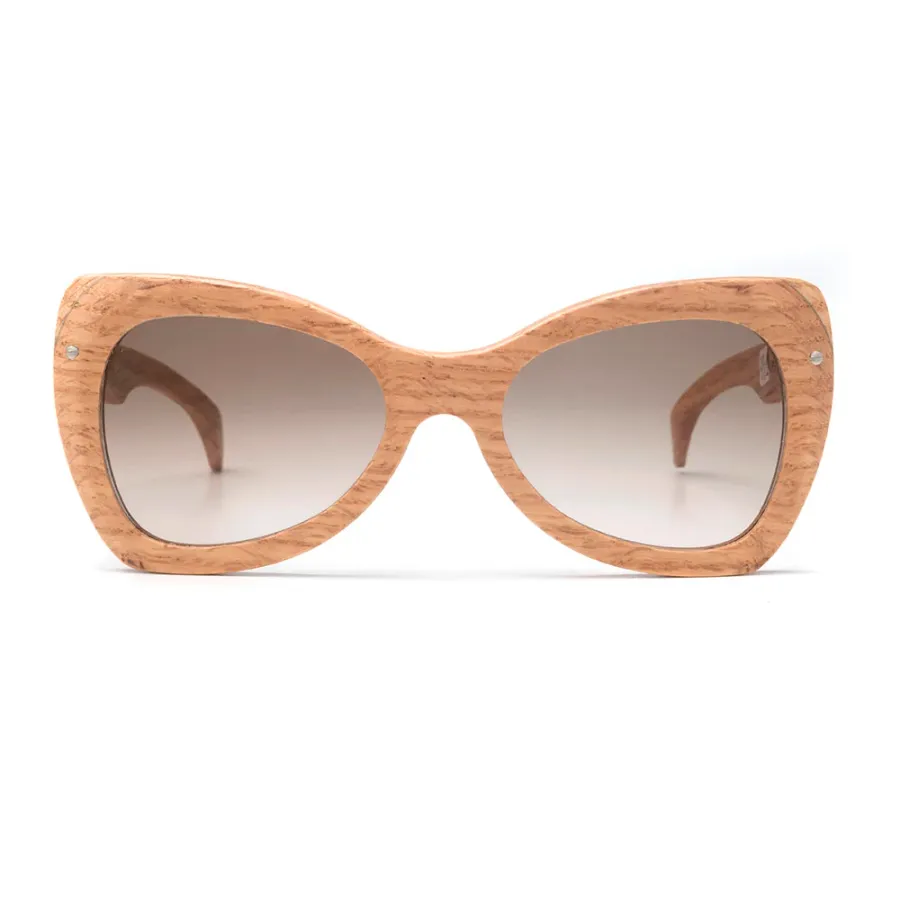obrazek 1 Damskie, drewniane okulary o kształcie wstążki - Legno Light