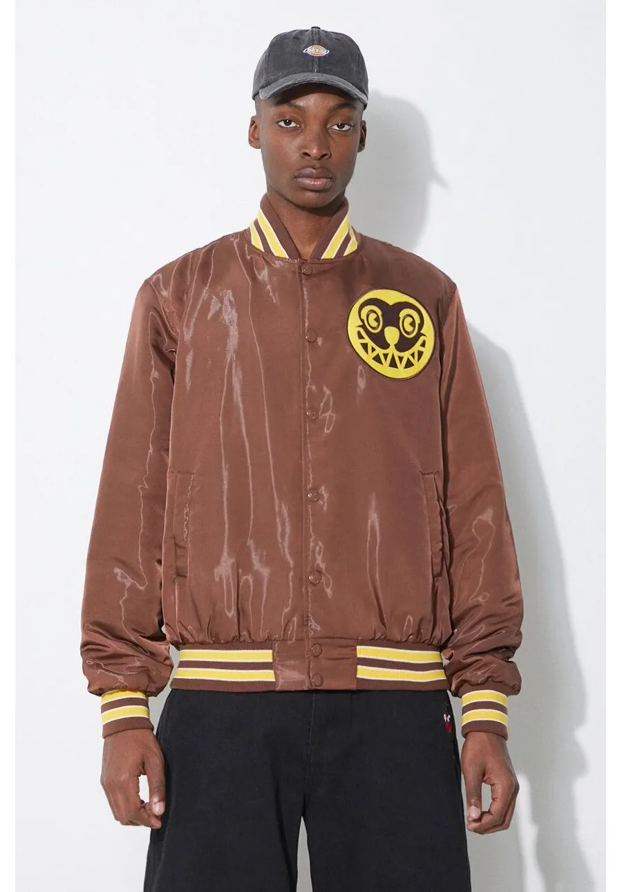 obrazek 1 ICECREAM kurtka bomber Satin Bomber Jacket męski kolor brązowy przejściowa IC24107