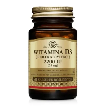 Zdjęcie Solgar Witamina D3 2200 IU kapsułki