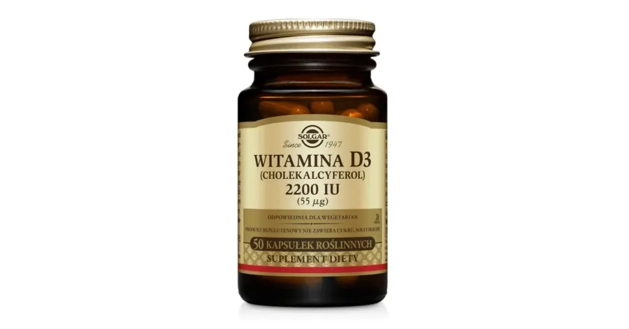 obrazek 1 Solgar Witamina D3 2200 IU kapsułki
