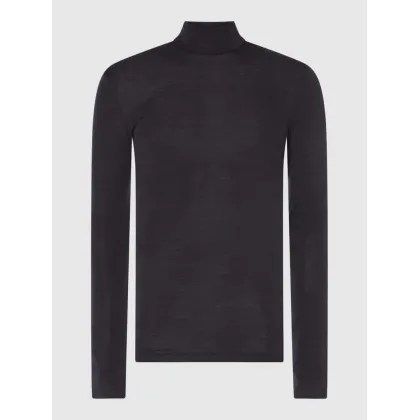 Zdjęcie Bluzka z długim rękawem z mieszanki wełny merino i jedwabiu