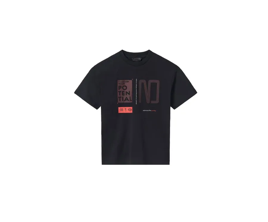 obrazek 1 Mayoral T-Shirt 6014 Czarny Regular Fit
