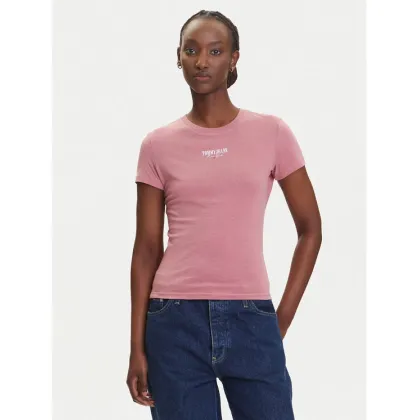Zdjęcie Tommy Jeans T-Shirt Essential DW0DW20913 Różowy Slim Fit