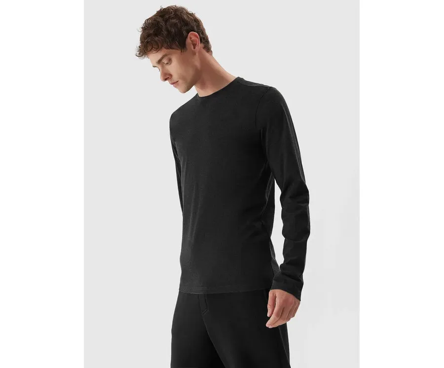 obrazek 1 4F Longsleeve 4FAW23TLONM155 Szary Slim Fit