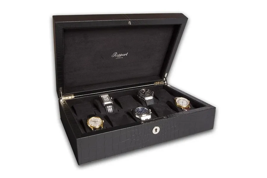 obrazek 1 Czarny Collector Box L264 na 10 zegarków marki Rapport London