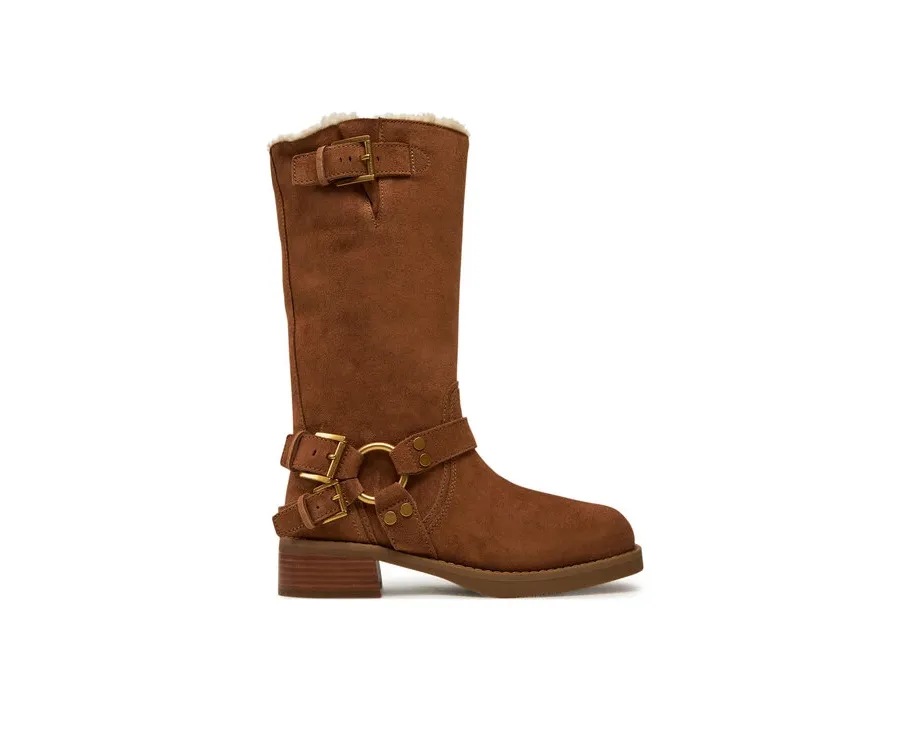 obrazek 1 MICHAEL Michael Kors Oficerki Crosby 40F4CBFB6S Brązowy