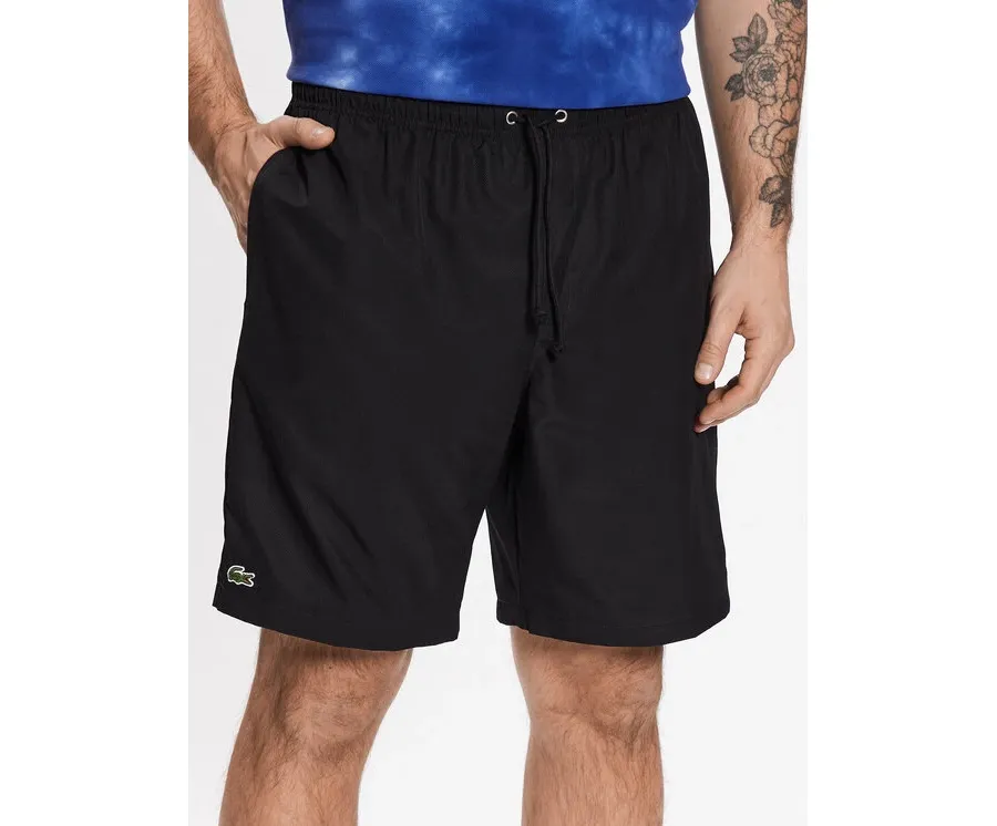 obrazek 1 Lacoste Szorty tenisowe GH353T Czarny Regular Fit