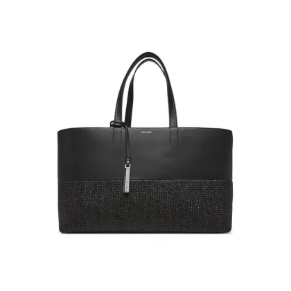 Zdjęcie Calvin Klein Torebka Ck Mixmedia Shopper_Raffia K60K613167 Czarny