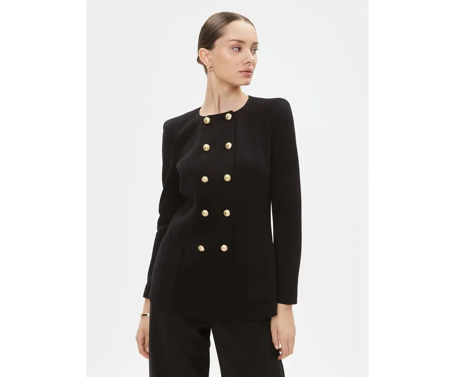 obrazek 1 Luisa Spagnoli Marynarka Mimica 540255 Czarny Regular Fit