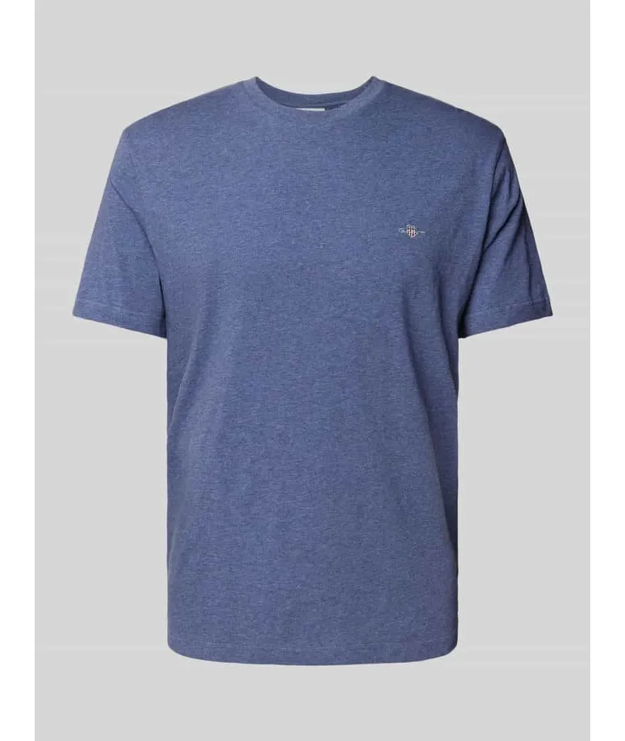 obrazek 1 T-shirt o kroju regular fit z efektem melanżu