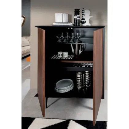 Zdjęcie Wysoki, elegancki, dwudrzwiowy kredens od włoskiego producenta Ozzio