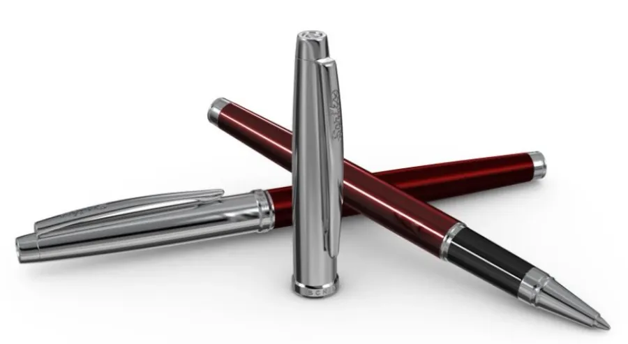 obrazek 1 Wspaniały burgundowy Rollerball Pen z serii Metropolis 800