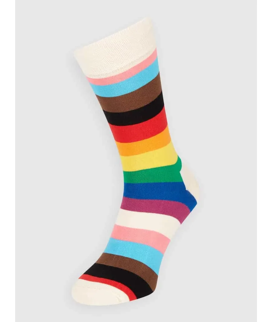 obrazek 1 Skarpety z paskami w kontrastowym kolorze model ‘Pride Stripe’