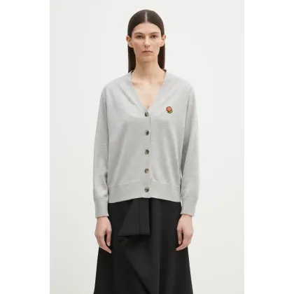 Zdjęcie Kenzo kardigan wełniany Pop damski kolor szary lekki FF52CA4833LB.93
