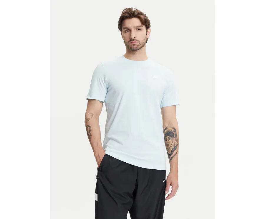 obrazek 1 Nike T-Shirt Sportswear Club AR4997 Błękitny Regular Fit
