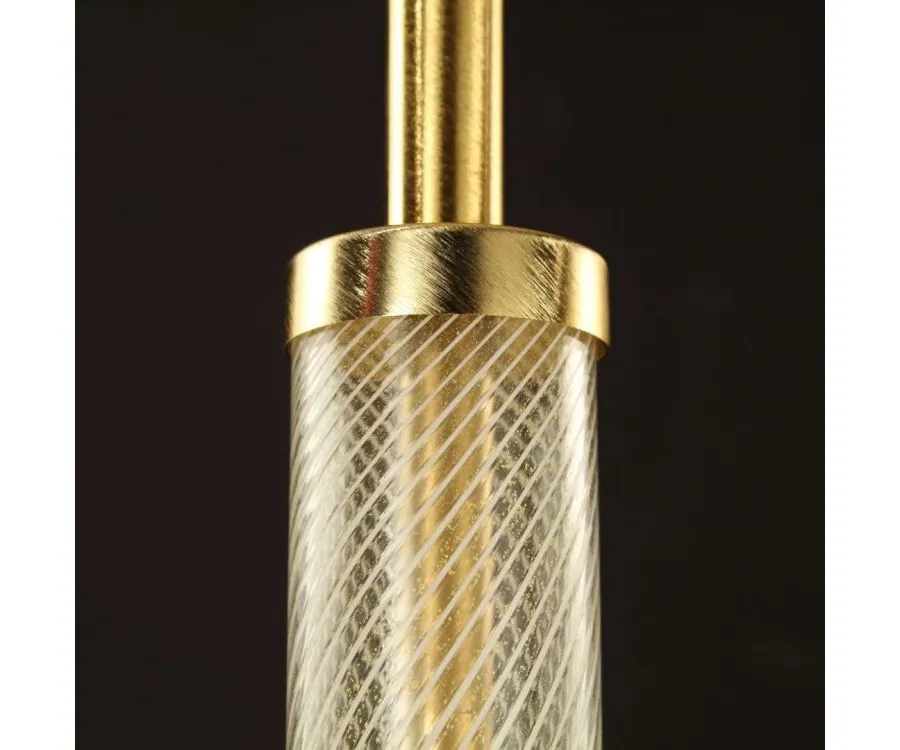 obrazek 2 Stylowa włoska szklana lampa podłogowa - szkło murano wykonane ręcznie