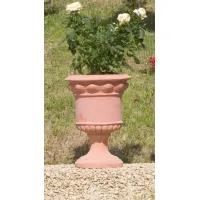 Picture Decorative flower pot made of Italian clay - Fornace Masini