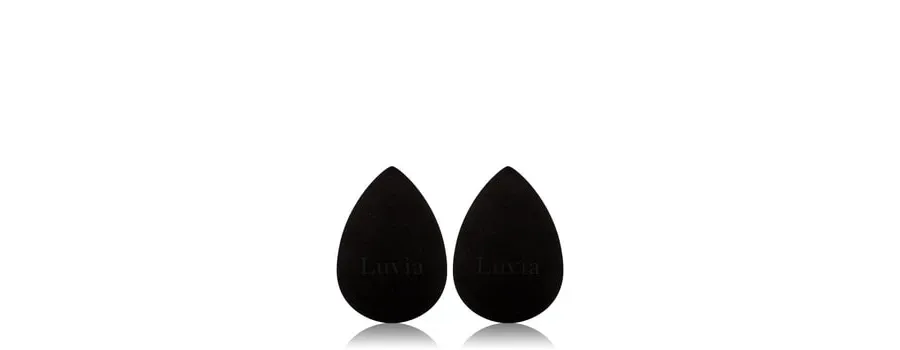 obrazek 1 Luvia Make-Up Blending Sponge Set Black Gąbka do makijażu 2 szt.