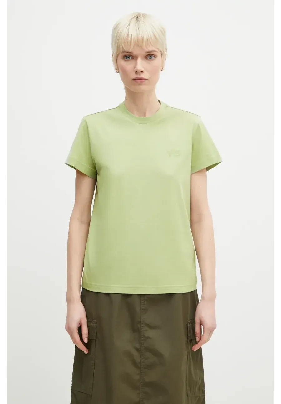 obrazek 1 Y-3 t-shirt Regular SS Tee damski kolor zielony JM7828