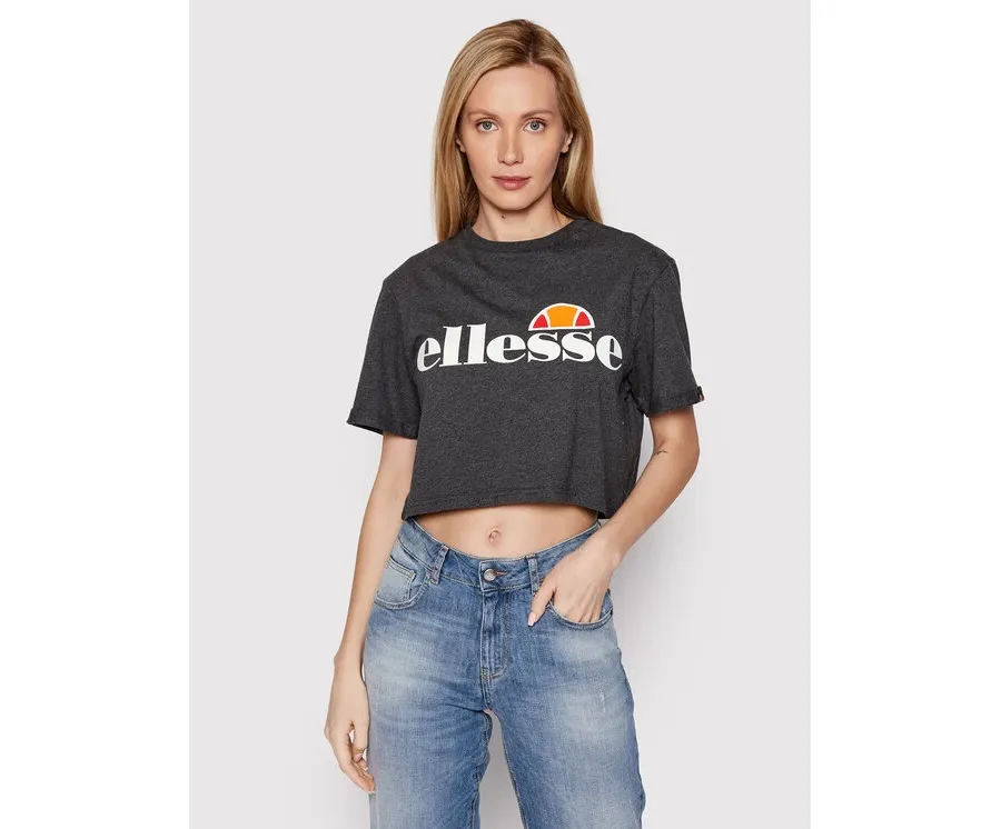 obrazek 1 Ellesse T-Shirt Alberta SGS04484 Szary Cropped Fit
