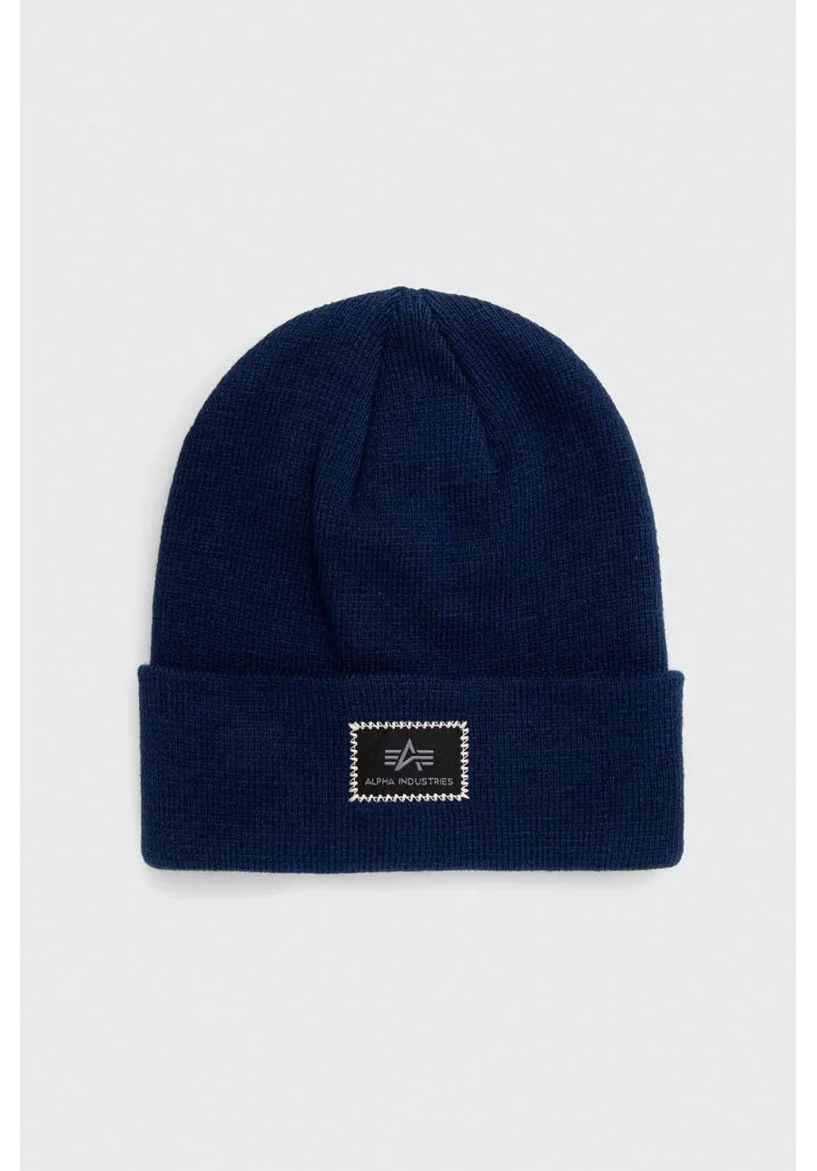 obrazek 1 Alpha Industries czapka X-Fit Beanie kolor granatowy 168905.07-rep.blue 168905.07