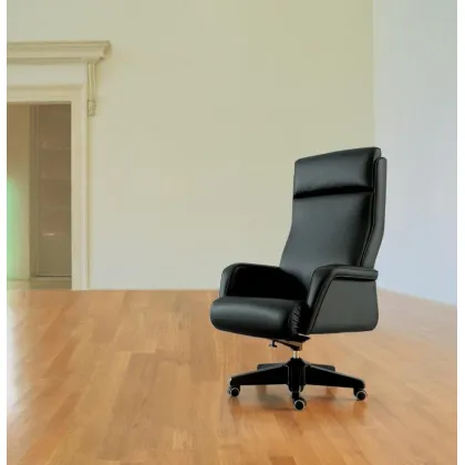 Zdjęcie Stylowy skórzany fotel łączący wygodę i elegancki wygląd - Mascheroni