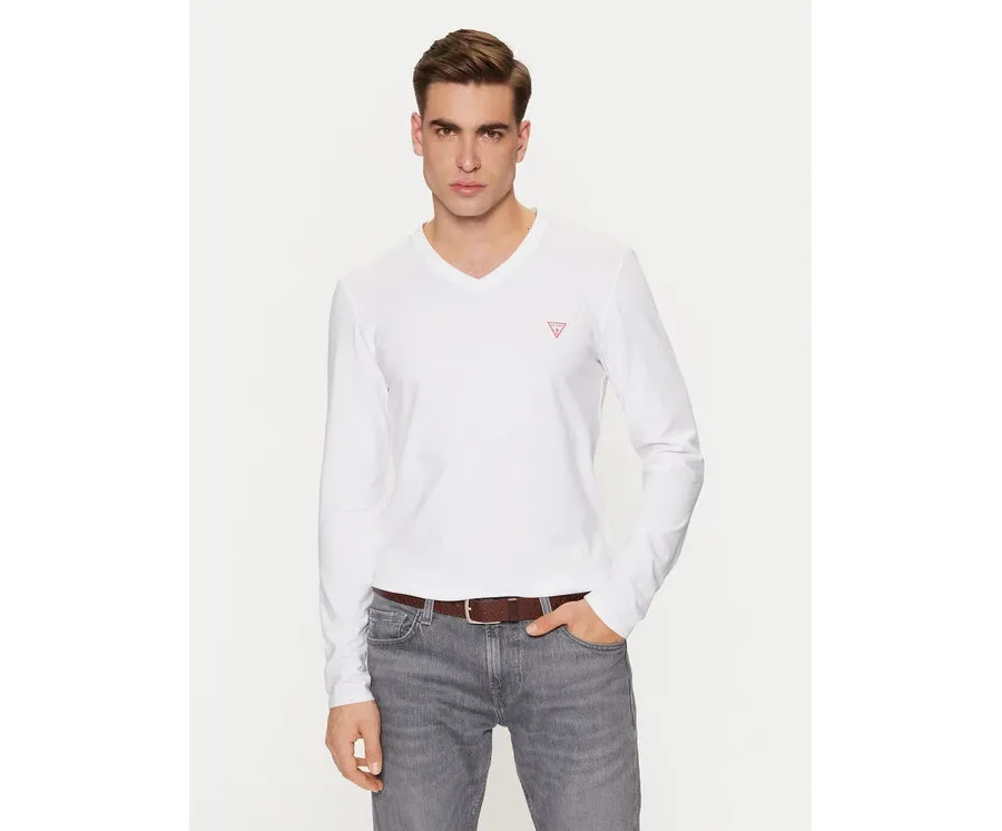 obrazek 1 Guess Longsleeve M2YI08 J1314 Biały Slim Fit