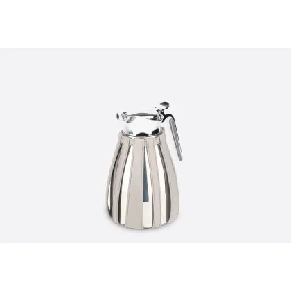 Zdjęcie Elitarny dzbanek termiczny małej wielkości w białym pokrowcu ze skóry naturalnej - do kuchni