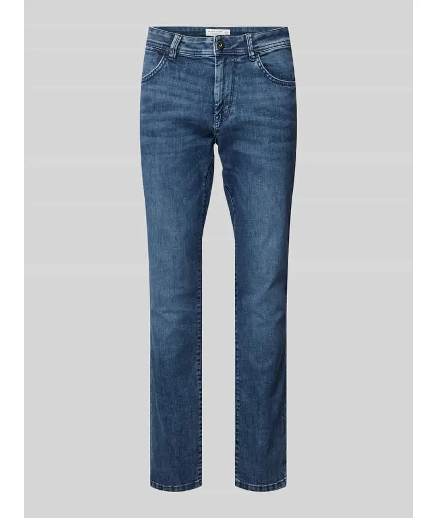 obrazek 1 Jeansy o kroju regular slim z detalem z logo model ‘Josh’
