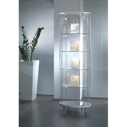 Zdjęcie Stylowa witryna sklepowa – słupek o owalnej podstawie