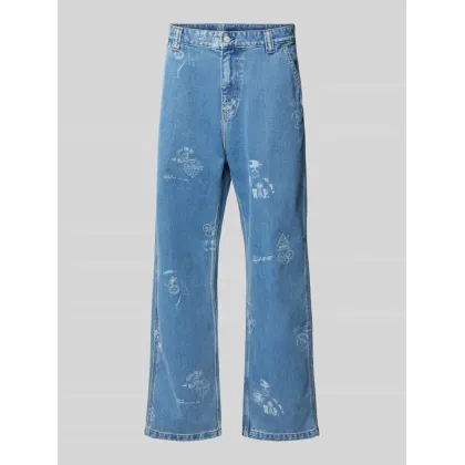Zdjęcie Jeansy o kroju tapered fit z 5 kieszeniami model ‘STAMP’