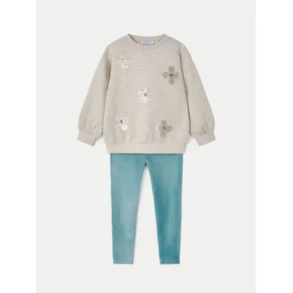 Zdjęcie Mayoral Komplet bluza i legginsy 4706 Zielony Regular Fit